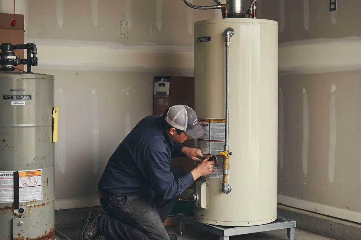 Water heater and shutoff valve replacement in Whitley City