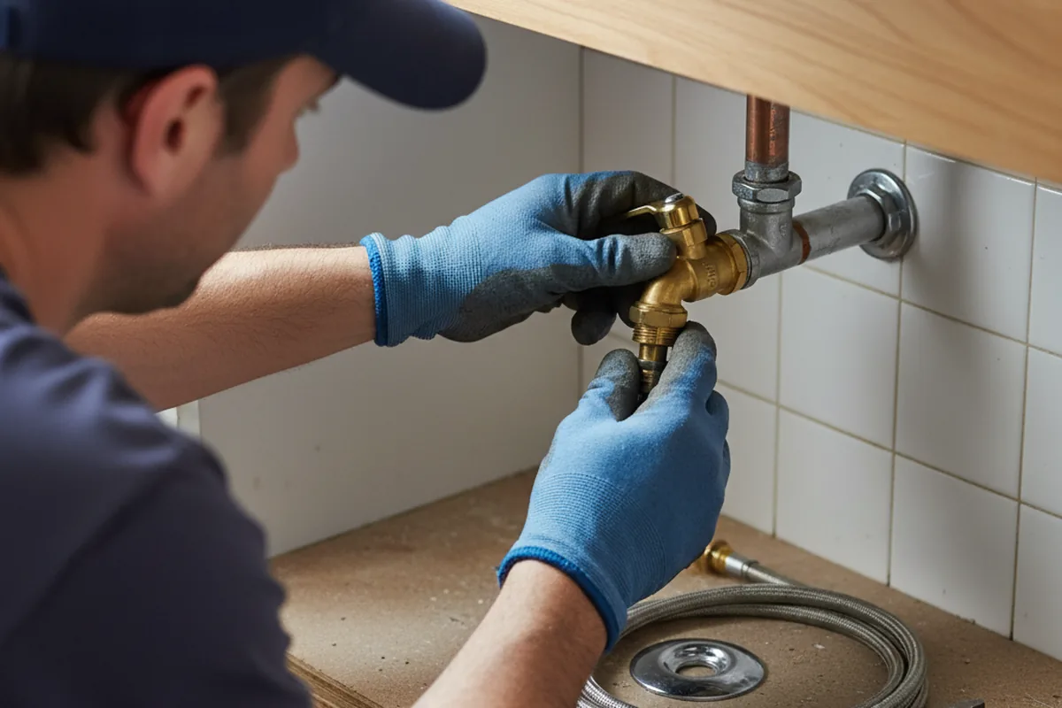 Shutoff valve and fitting work during Emergency Plumbing in Whitley City